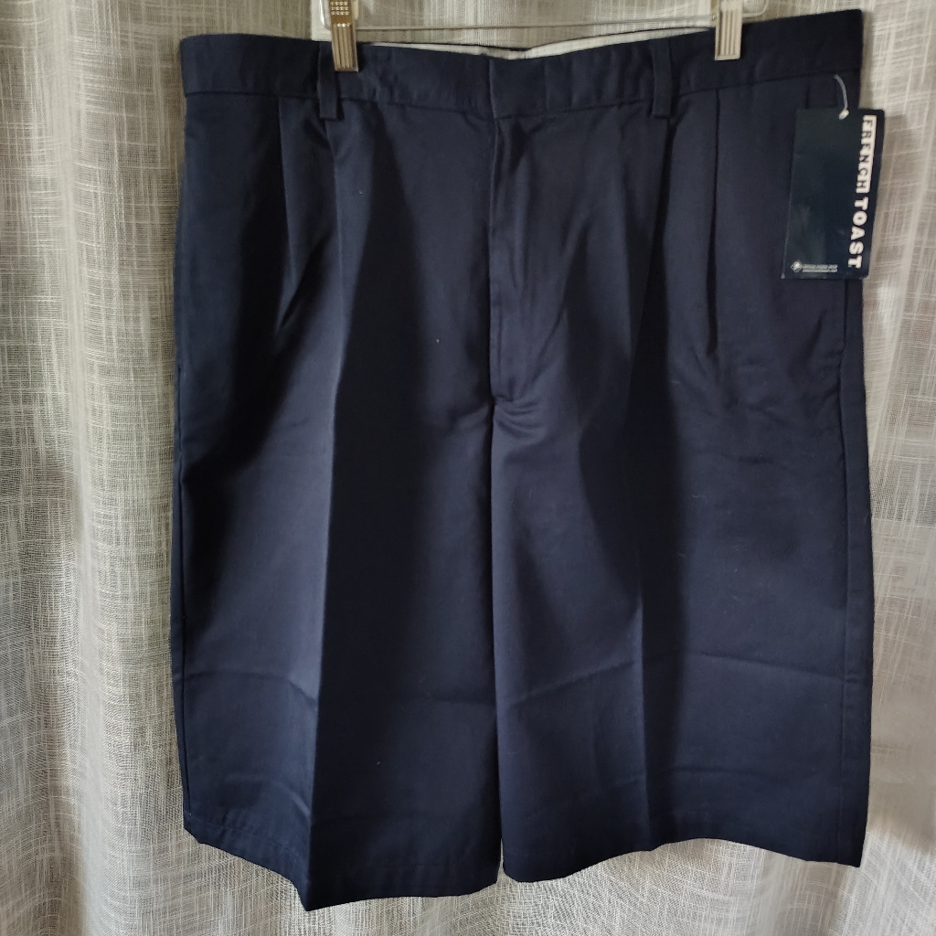 French Toast Men's Uniform Shorts Navy Blue/ Xl W38